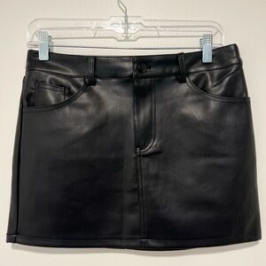 LBLC the Label Sleek Black Mini Skirt